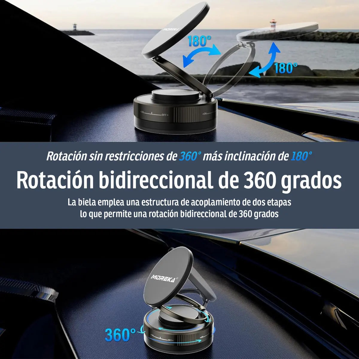Soporte Magnético para Teléfono con Ventosa de Vacío MOREKA ZJ-015