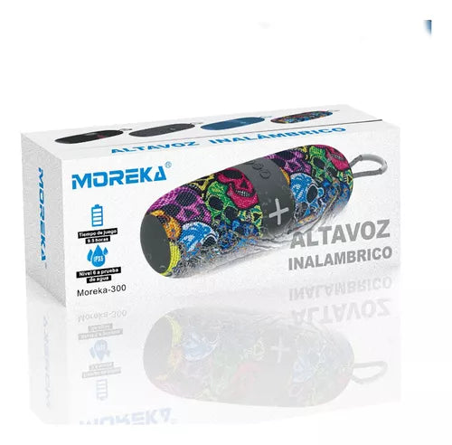 Bocina Bluetooth Moreka 300 TF Card Radio FM Resistente al agua