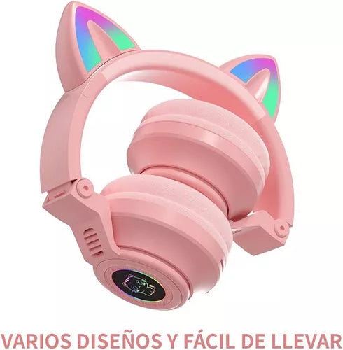Audífonos Diadema Gato Bluetooth BG-115 Inalámbrico Plegable