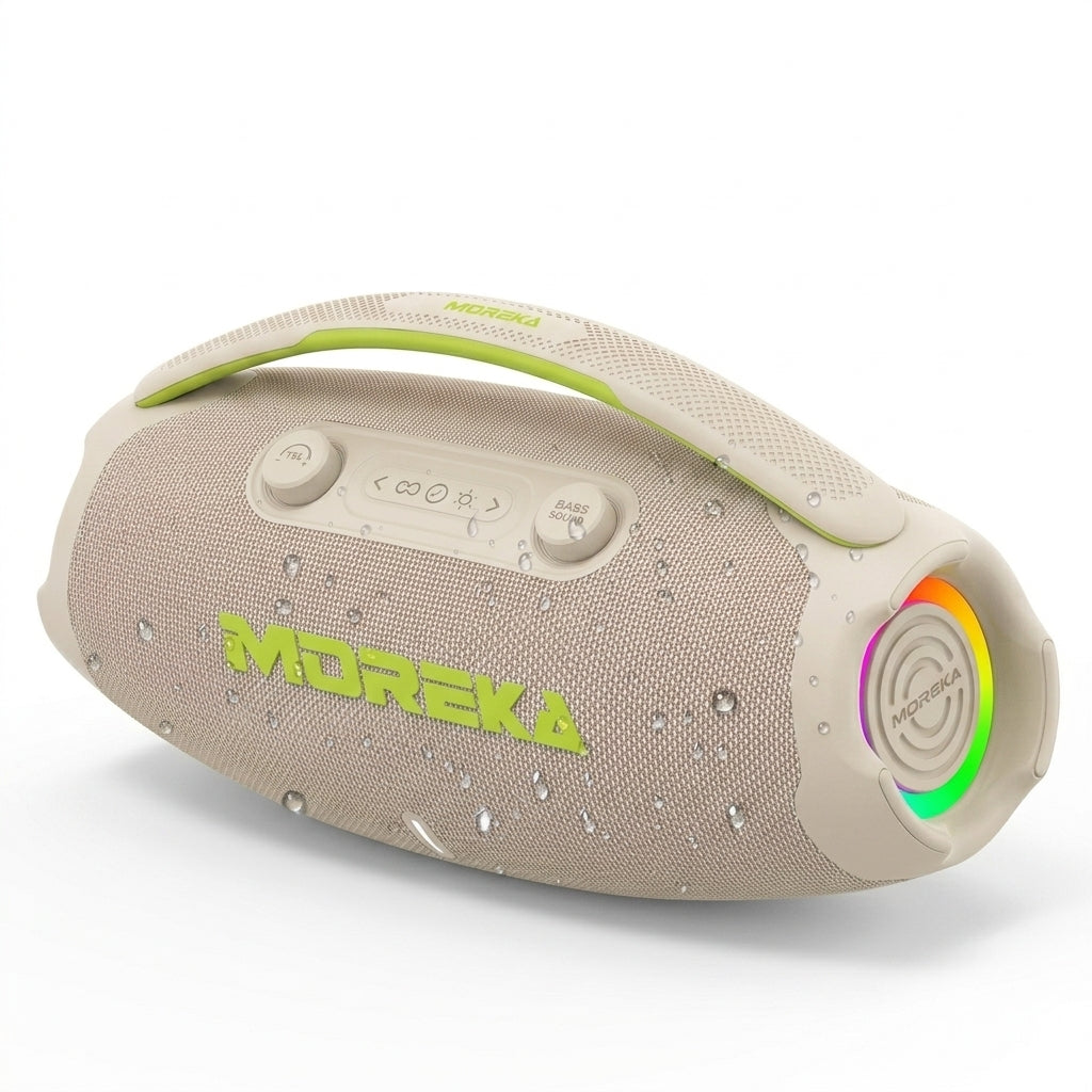 MOREKA A40 Bocina Bluetooth 70W  BT 5.3 10m,  Tipo-C, IPX6, LED RGB
