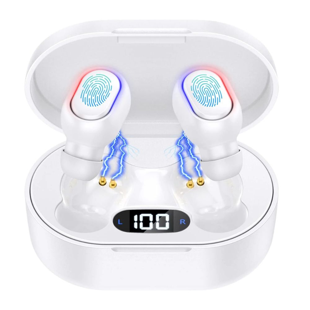 Audífonos Bluetooth 40mAh / Estuche 300mAh 25h con estuche Moreka E601