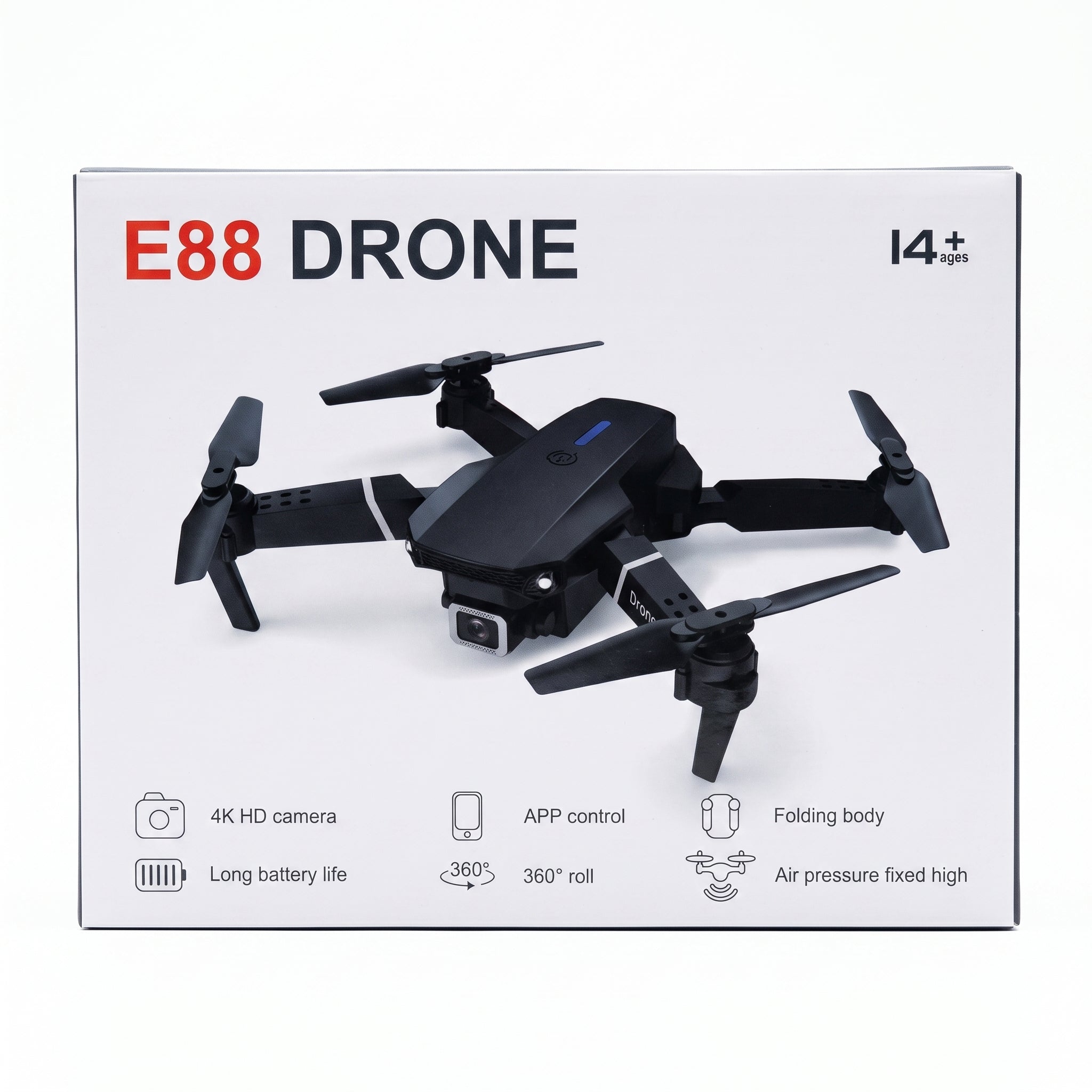 Dron Plegable E88 con Cámara 4K HD y Control por App
