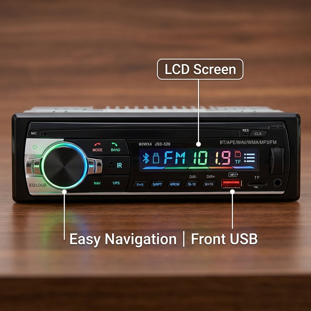 Reproductor de Radio USB SD MP3 Moreka SY-1207 RGB