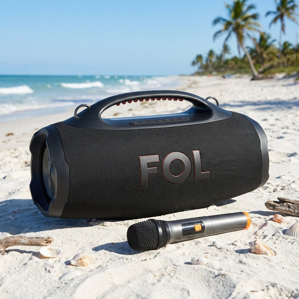 Bocina Portátil Bluetooth FOL FS-R208M 100W+30W+30W