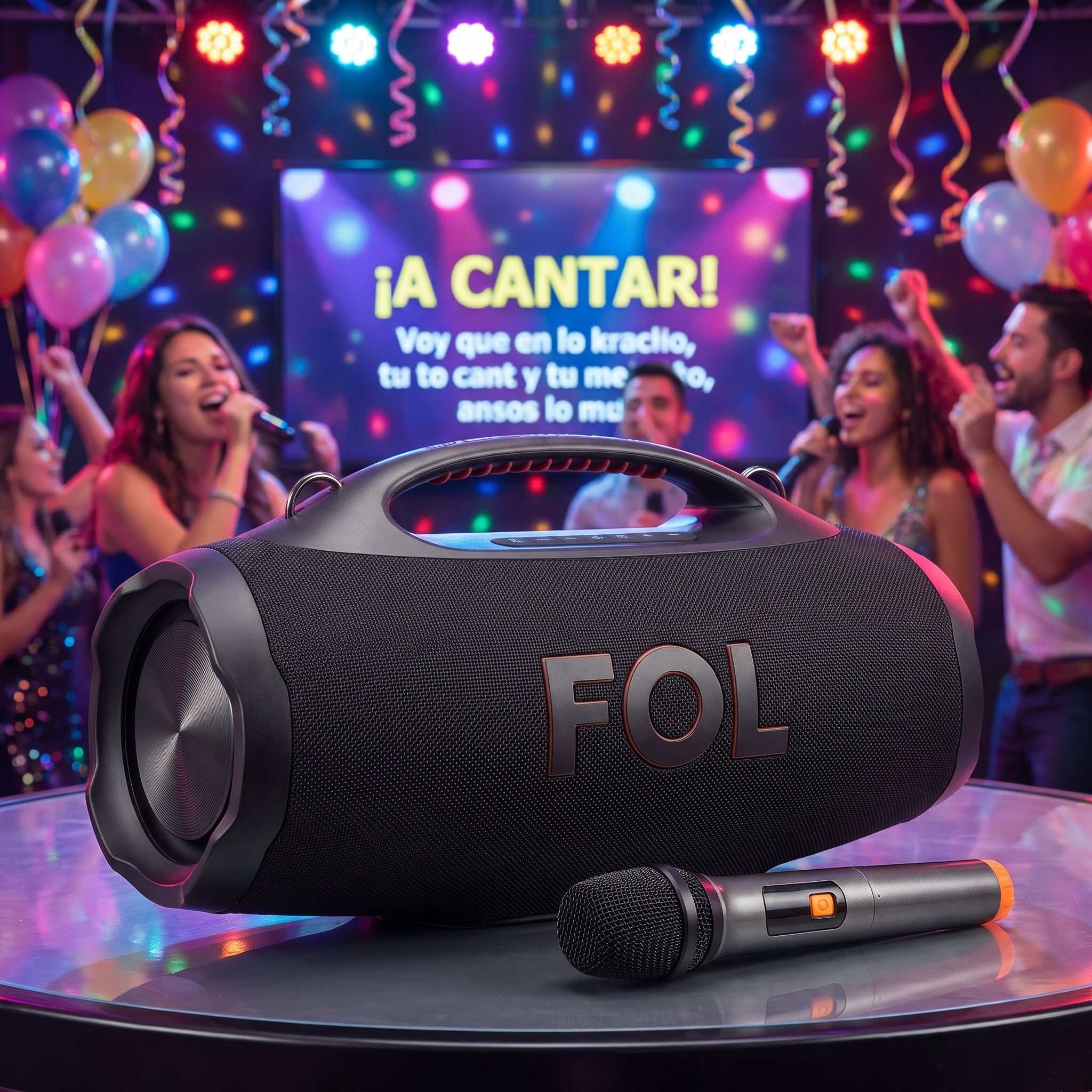 Bocina Portátil Bluetooth FOL FS-R208M 100W+30W+30W