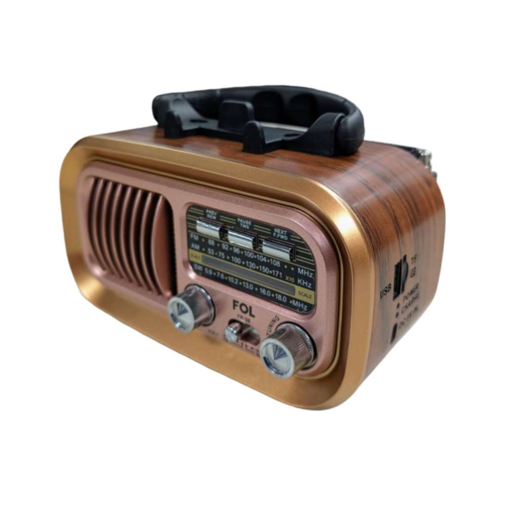 Radio AM/FM/SW Fol Bluetooth, TF Card, Radio FM, USB  TWS FR-08