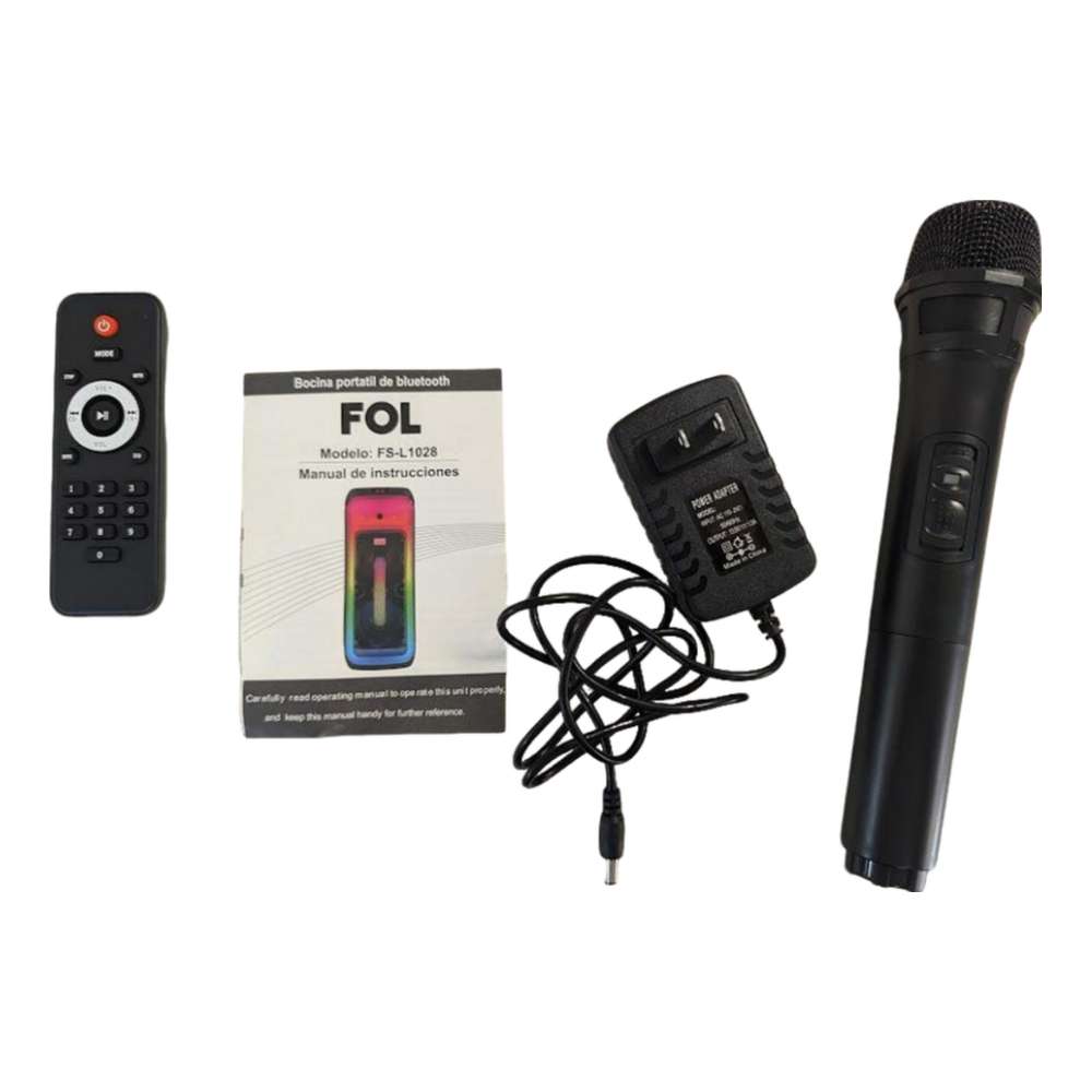 Sistema de Sonido Portátil dos wooferes de 10 pulgadas 60W FS-L1028