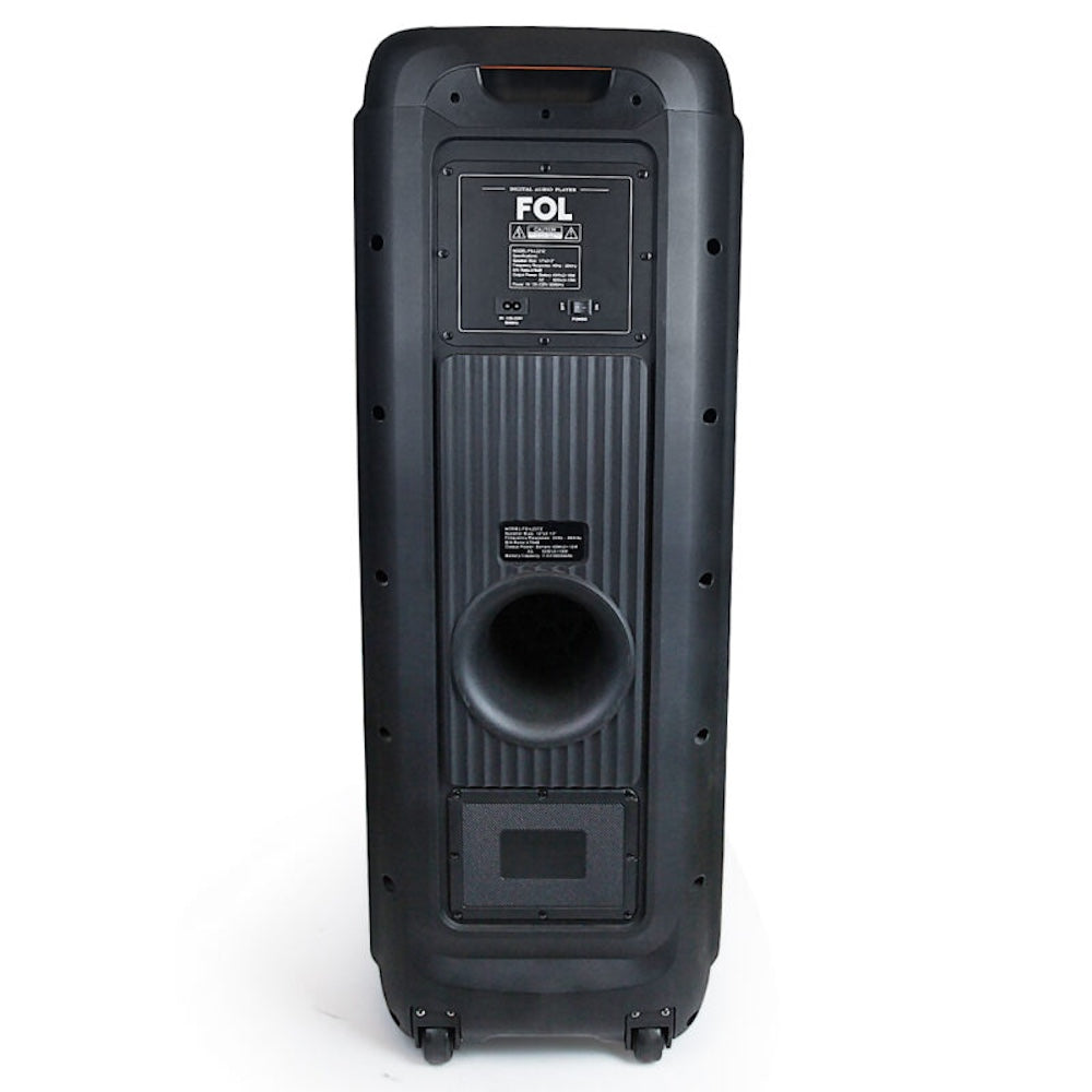 Bocina portátil 110W Subwoofer 12″ + 1 bocina de 2″ FS-L2212