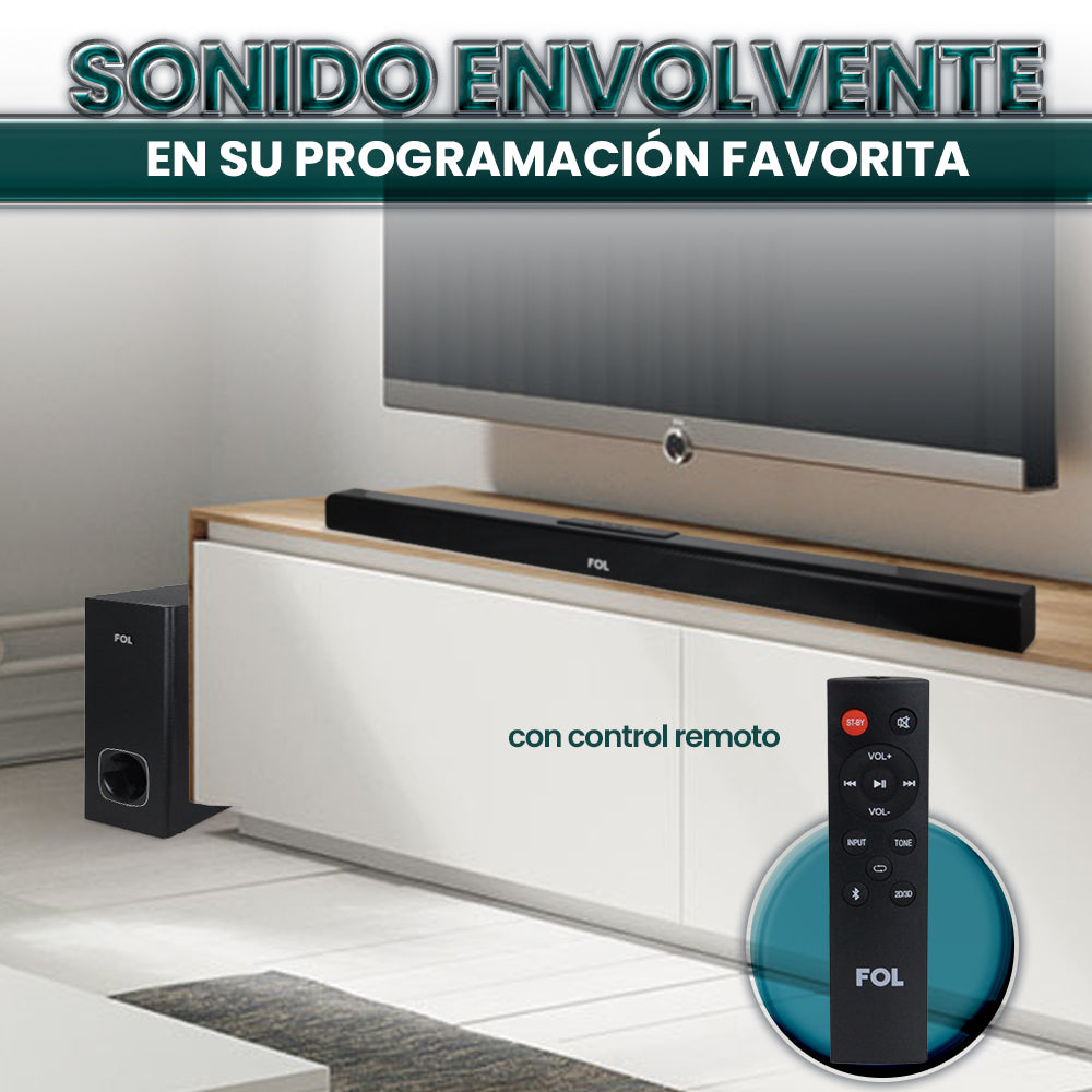 Barra de sonido con Subwoofer 90W 20V FOL FS-M226