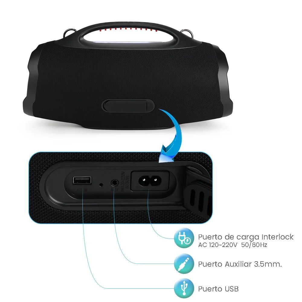 Bocina FOL FS-R208 220W 12000mAh 10hrs de bateria Bluetooth IPX6