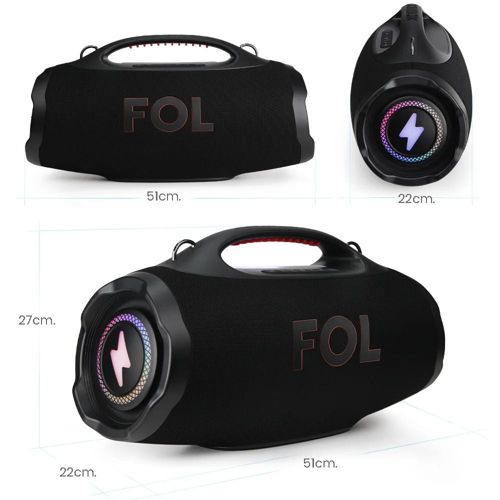 Bocina FOL FS-R208 220W 12000mAh 10hrs de bateria Bluetooth IPX6