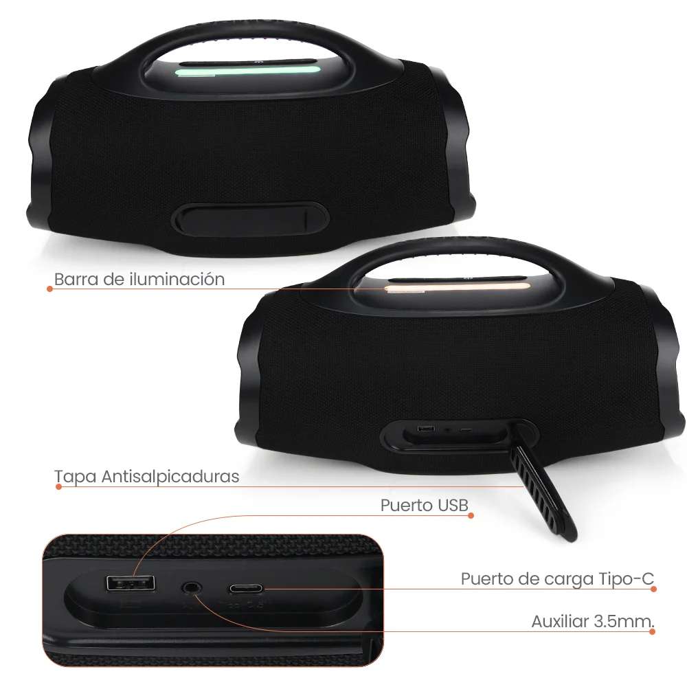 Bocina FOL FS-R305 50W 4000mAh 8hrs de bateria Bluetooth IPX5