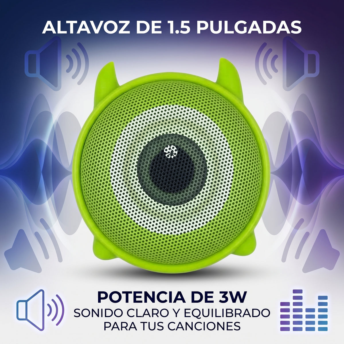 Mini Bocina Bluetooth FOL FS-S101A con 3W, Bluetooth 5.0 y Cordón Portátil