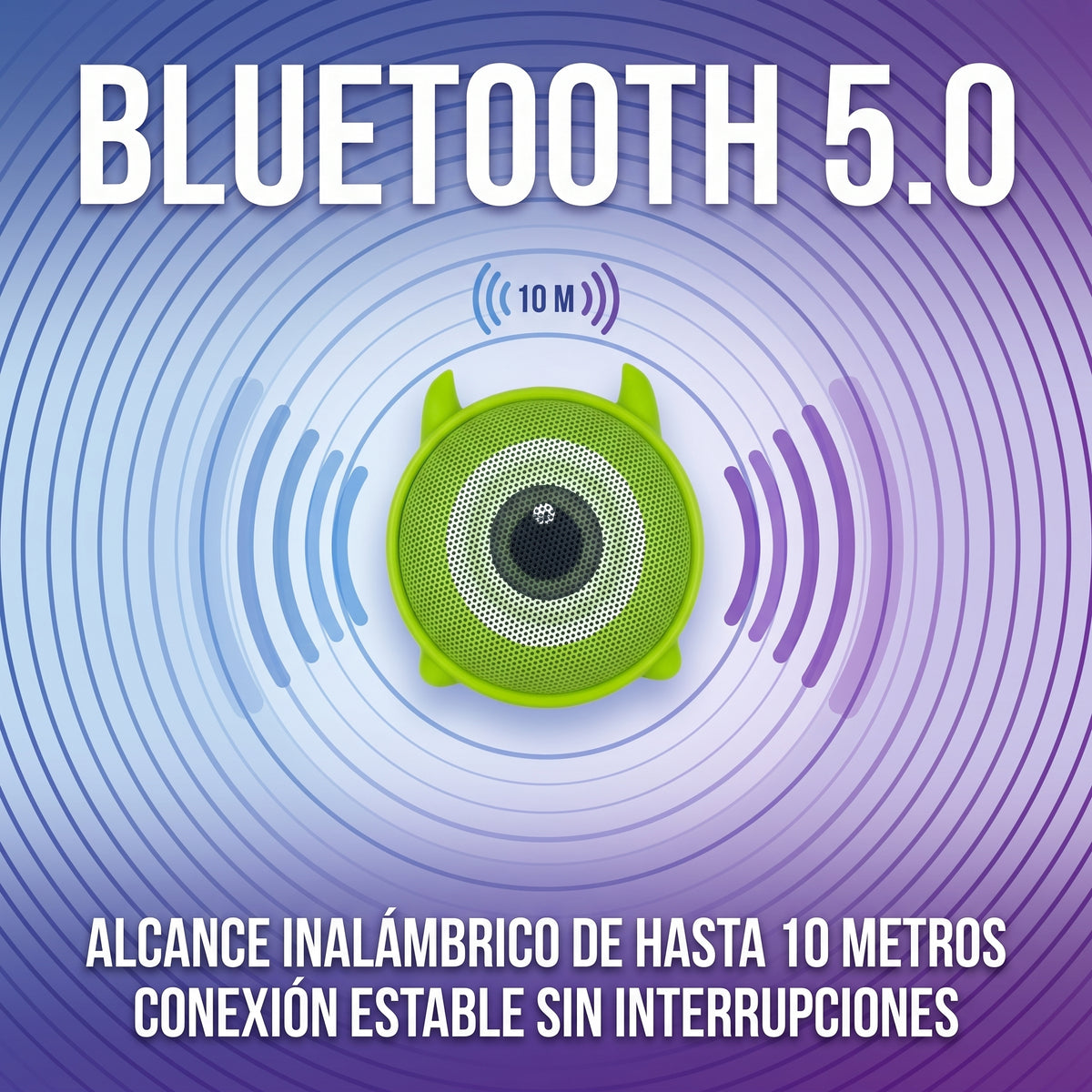 Mini Bocina Bluetooth FOL FS-S101A con 3W, Bluetooth 5.0 y Cordón Portátil
