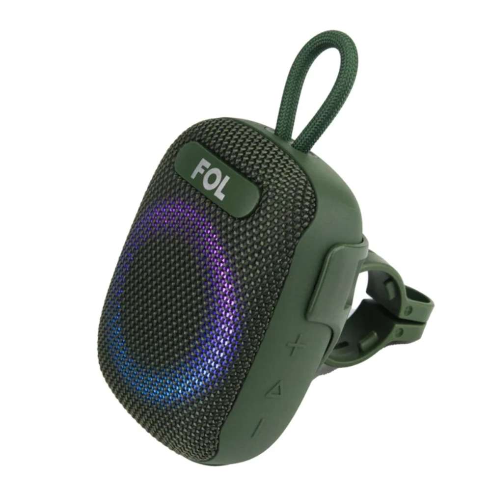 Bocina Moto Bluetooth FOL FS-S195 TF Card Radio FM 1800mAh 8W Resistente al agua IPX6