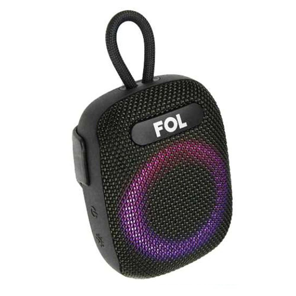 Bocina Moto Bluetooth FOL FS-S195 TF Card Radio FM 1800mAh 8W Resistente al agua IPX6