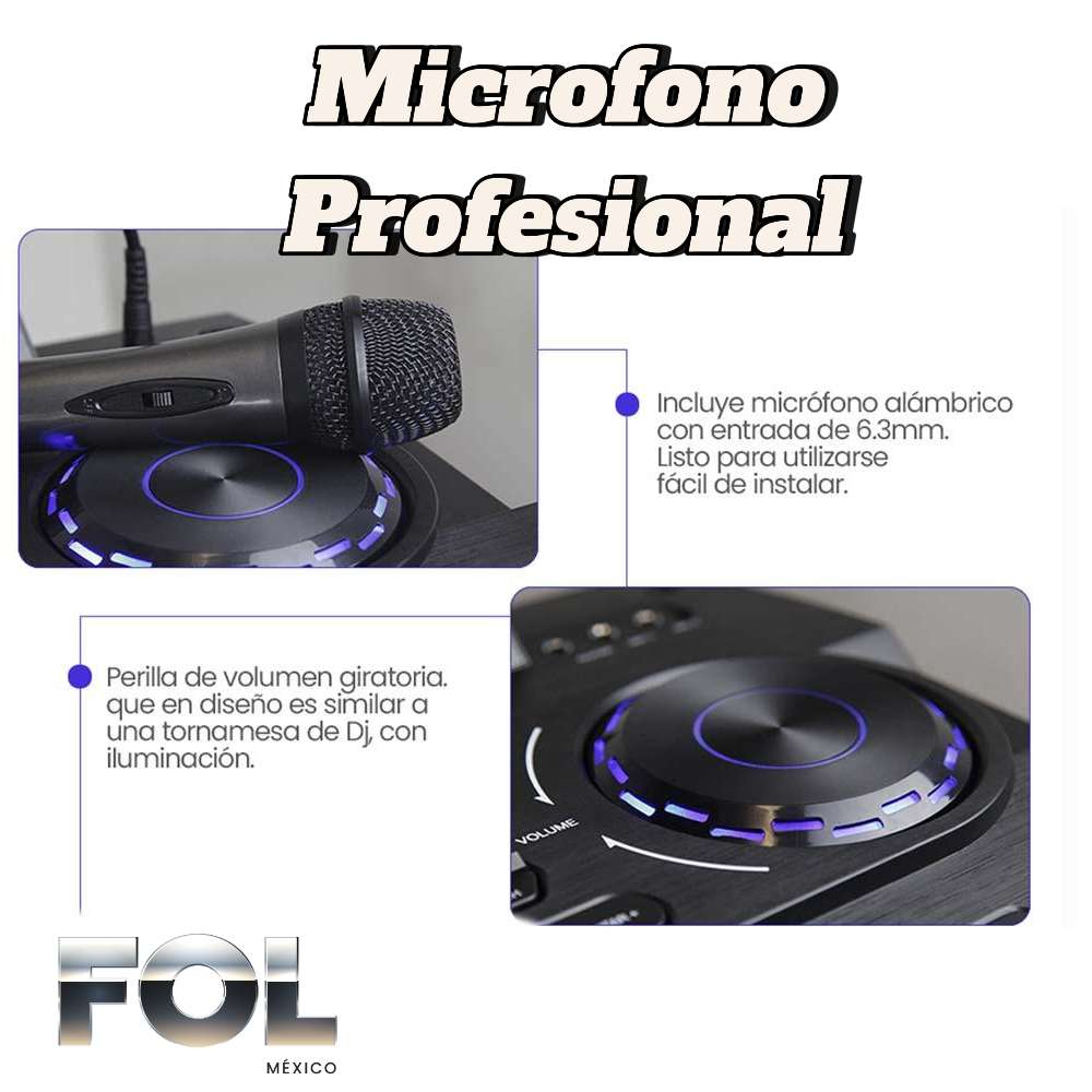 Sistema de Sonido Portátil dos bocinas de 12 pulgadas 400W FS-T212