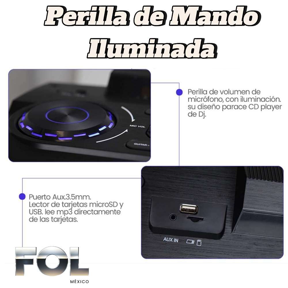 Sistema de Sonido Portátil dos bocinas de 12 pulgadas 400W FS-T212