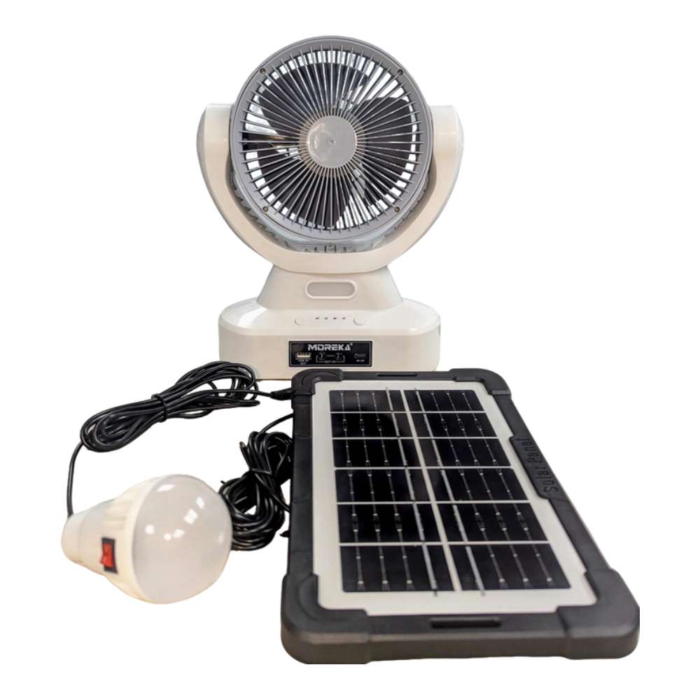 Ventilador Solar Recargable 6