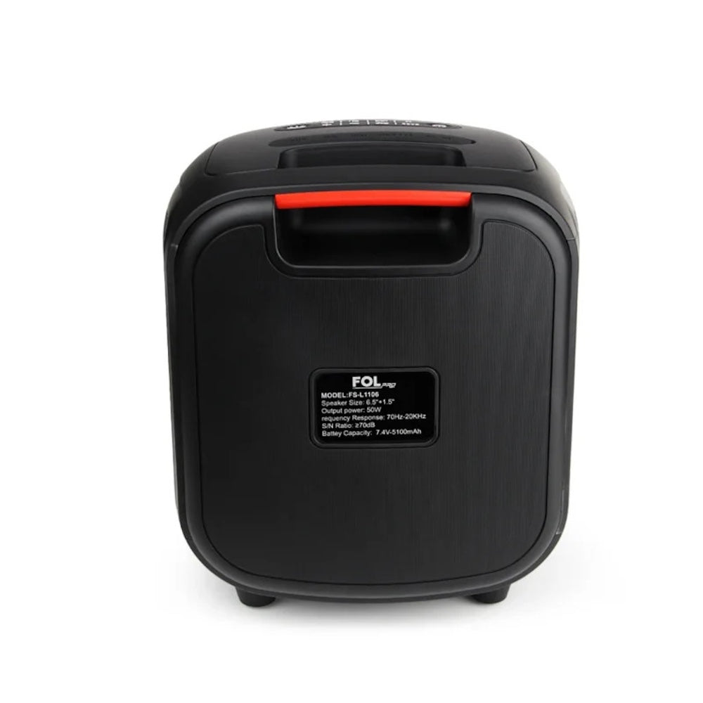 Bocina Fol 50W 5200mAh Bluetooth, 6.5