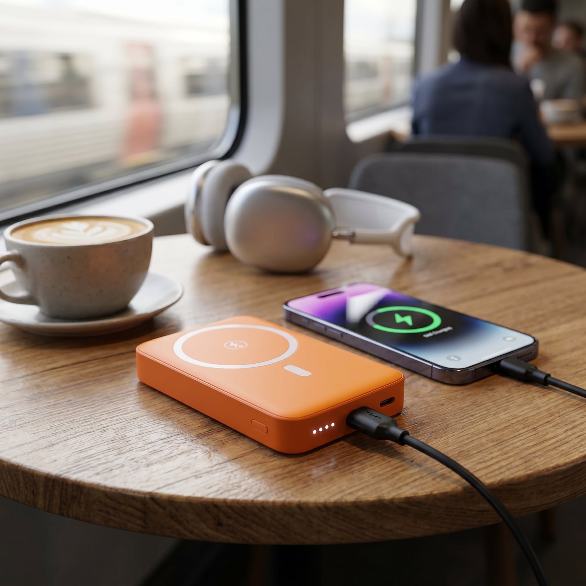 Power Bank Magnético Moreka K109 10000mAh con Carga Rápida Inalámbrica 15W y PD 20W