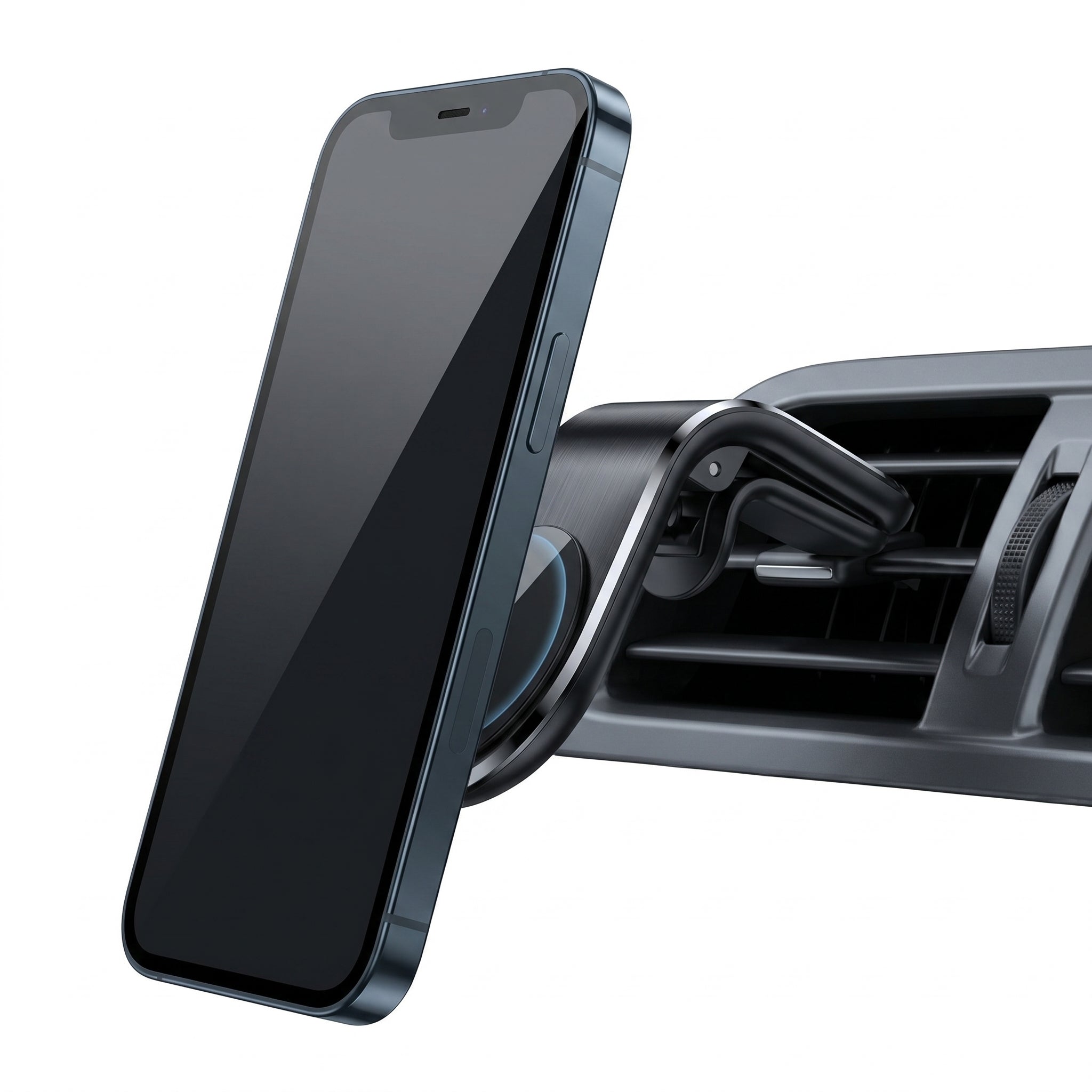Soporte Magnético para Auto Moreka ZJ-016 Soporte Celular Coche Imantado 360° con Clip Rejilla de Aire Aleación de Aluminio y Fuerza Magnética 3350Gs