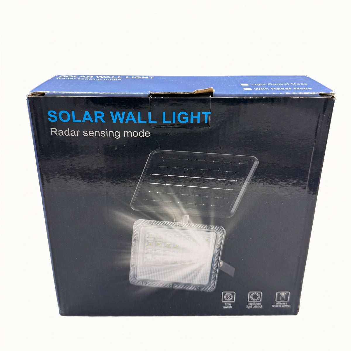 Reflector Solar LED Moreka GD-XX30W 30W con Sensor Radar, Control Remoto e IP65