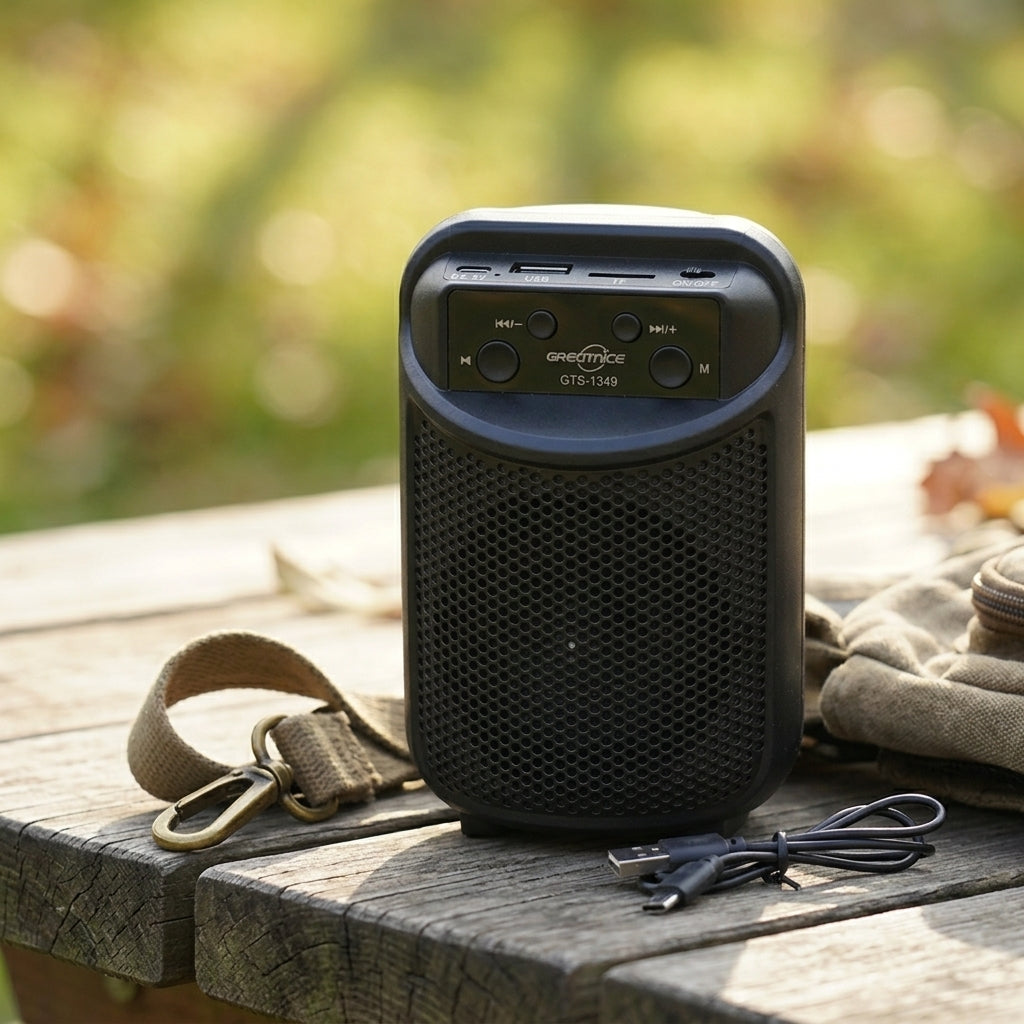 Bocina Bluetooth Recargable Greatnice GTS-1349 Inalámbrica USB RADIO FM 5W