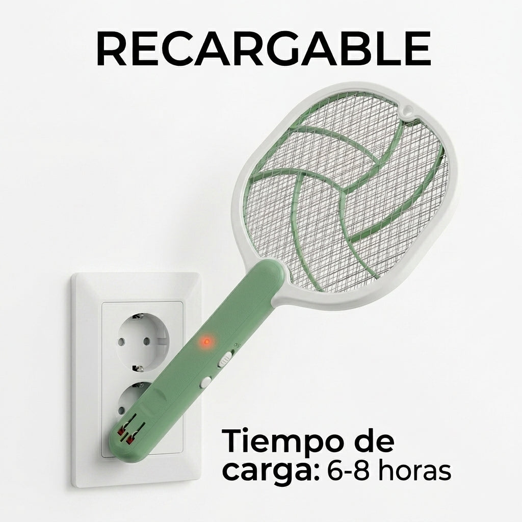 Matamoscas Eléctrico Recargable MD-608