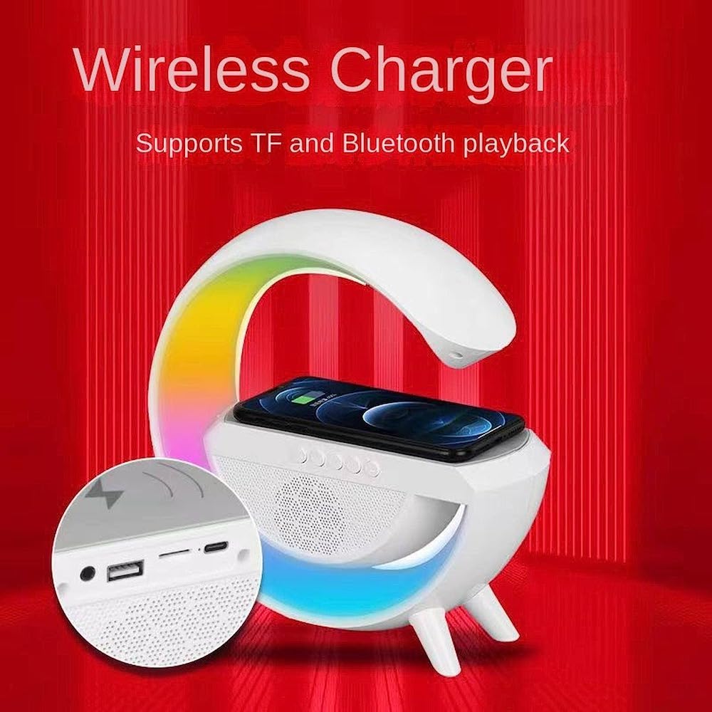 Lampara Bocina Moreka YN-2209,Cargador inalámbrico Bluetooth recargable