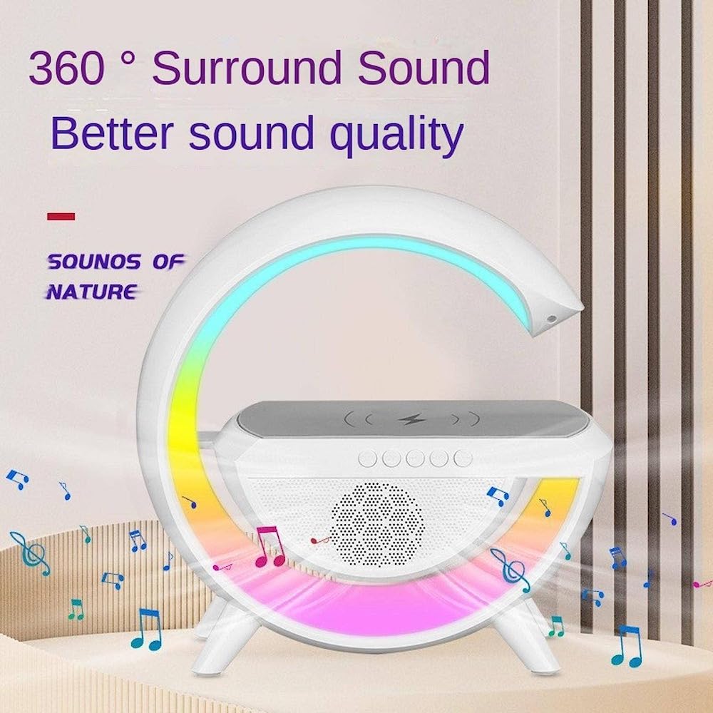 Lampara Bocina Moreka YN-2209,Cargador inalámbrico Bluetooth recargable