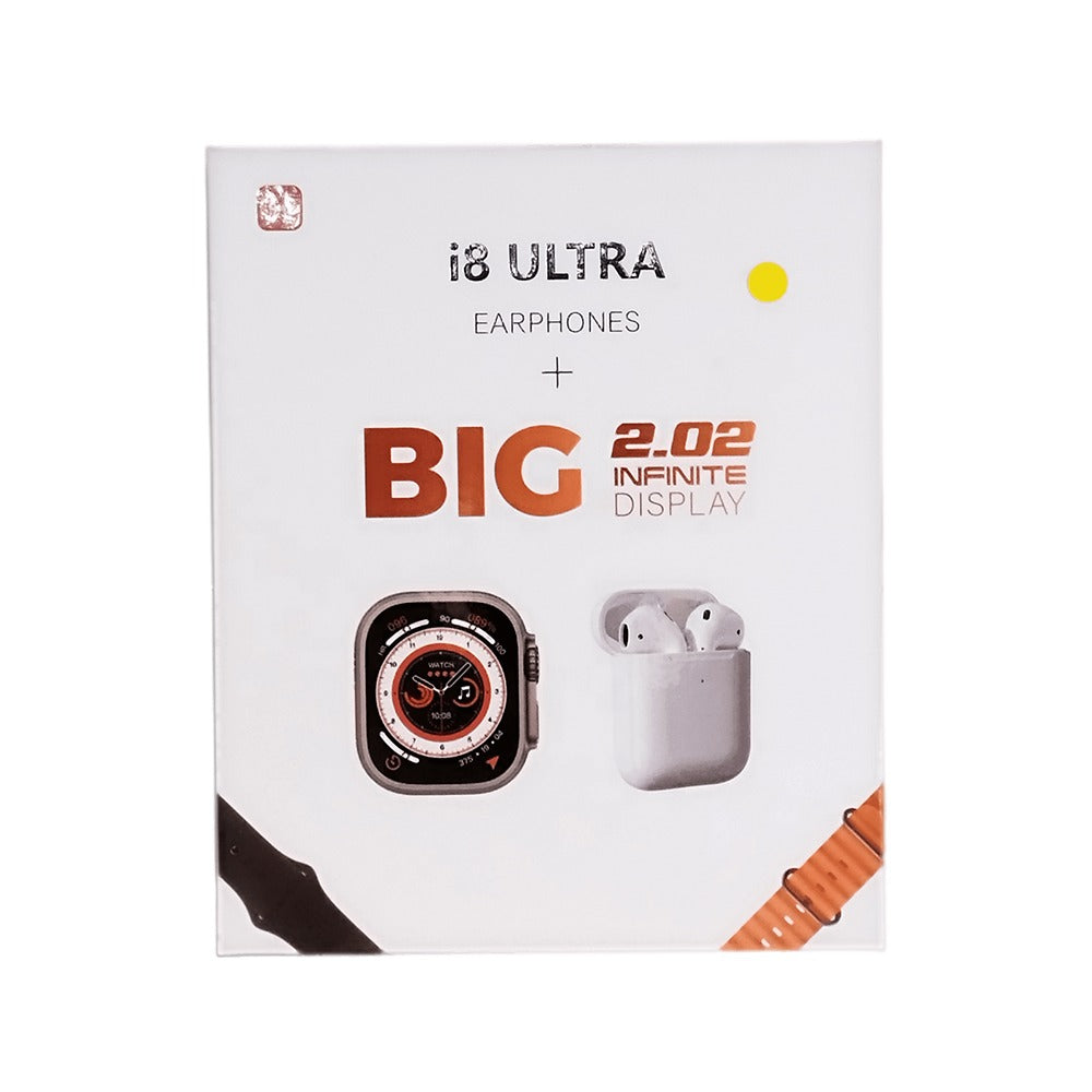 Smart Watch i8 Ultra Serie 8 doble correa y audifonos Bluetooth