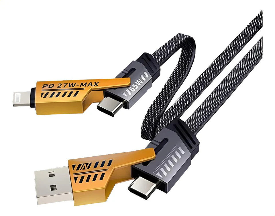 Cable 4 en 1 MOREKA CB-050: Carga rápida 65W