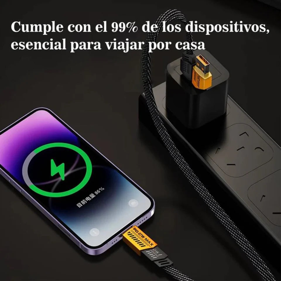 Cable 4 en 1 MOREKA CB-050: Carga rápida 65W