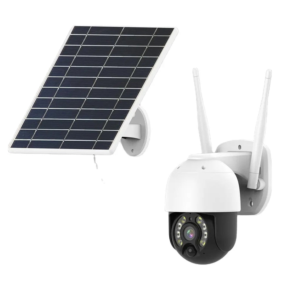 Cámara de Seguridad inalámbrica WiFi con Panel Solar Integrado Contra Agua IP66 JK-8181