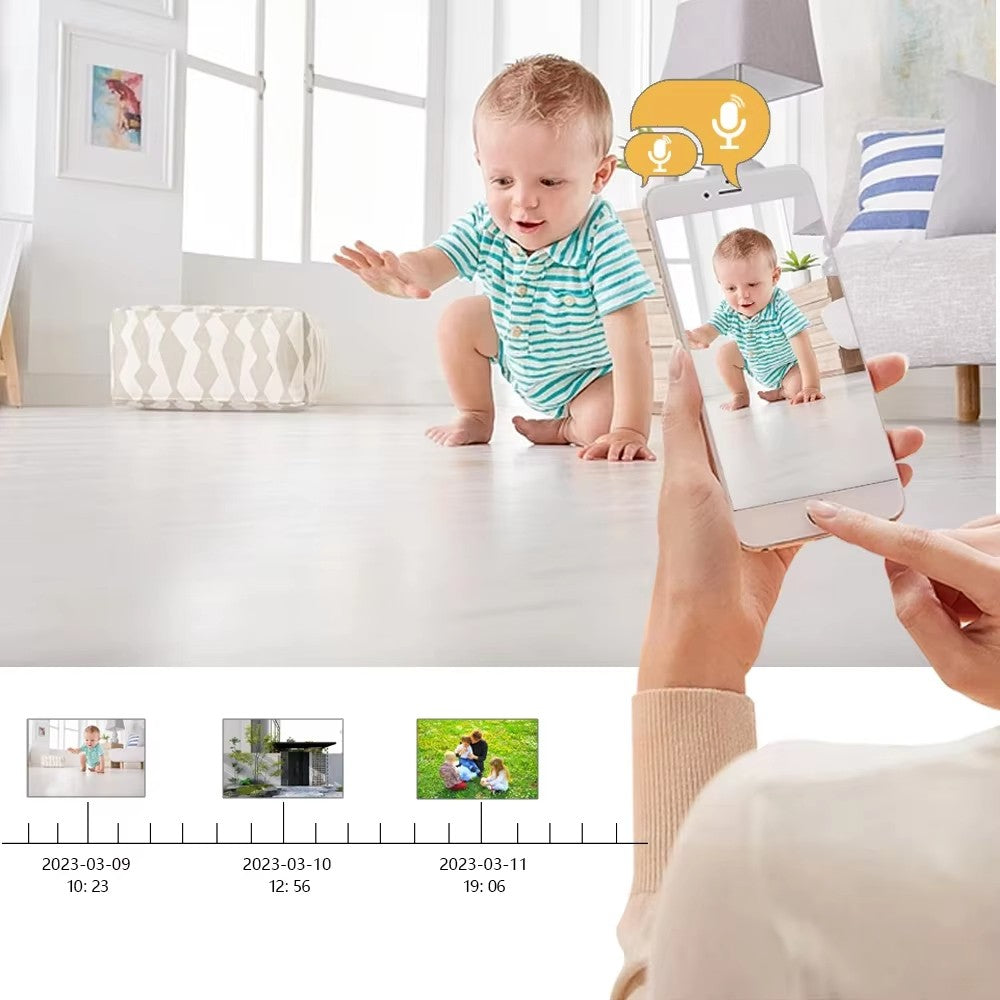 Cámara IP 360° Wifi 3mp Visión Nocturna Certificación IP66 Micrófono y altavoz JK-003