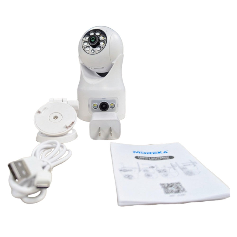 Cámara IP 360° Wifi 1080 HD Visión Nocturna Certificación IP44 Micrófono y altavoz JK-004