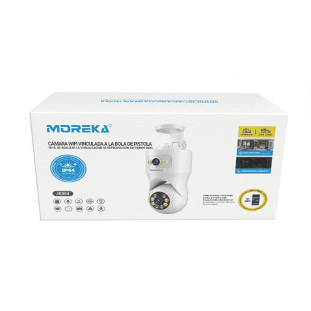 Cámara IP 360° Wifi 1080 HD Visión Nocturna Certificación IP44 Micrófono y altavoz JK-004