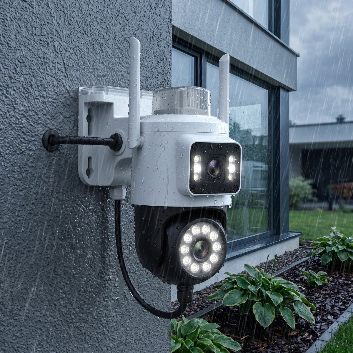 Cámara Inteligente WiFi Moreka JK010 1080P HD Visión Nocturna IP66 y Control PTZ