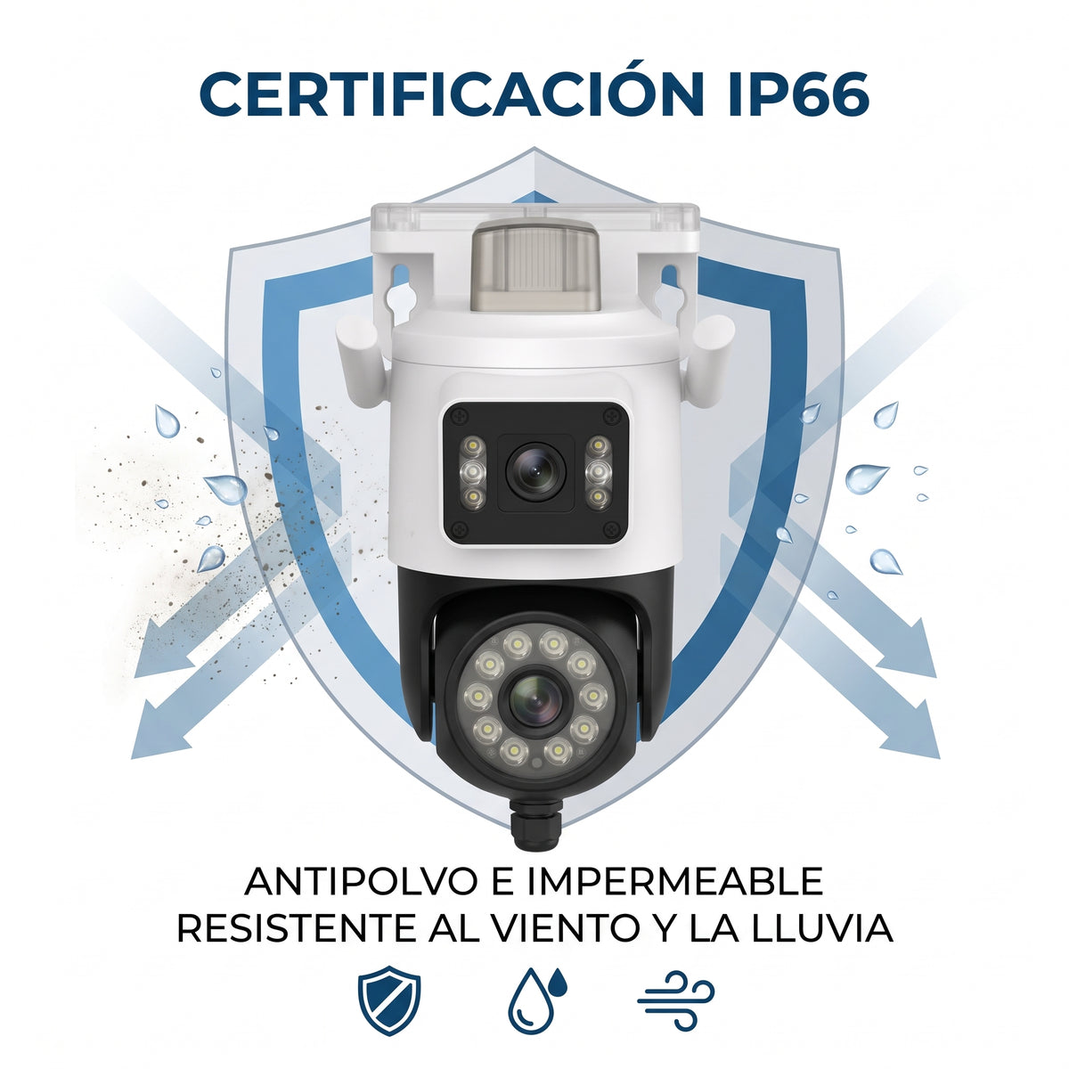 Cámara Inteligente WiFi Moreka JK010 1080P HD Visión Nocturna IP66 y Control PTZ
