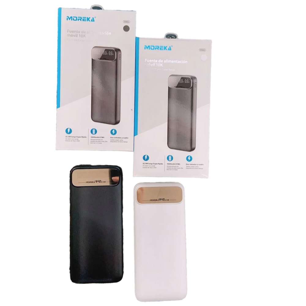 Powerbank Moreka K062 10000 mAh Tipo C IP Carga Rápida 22.5W