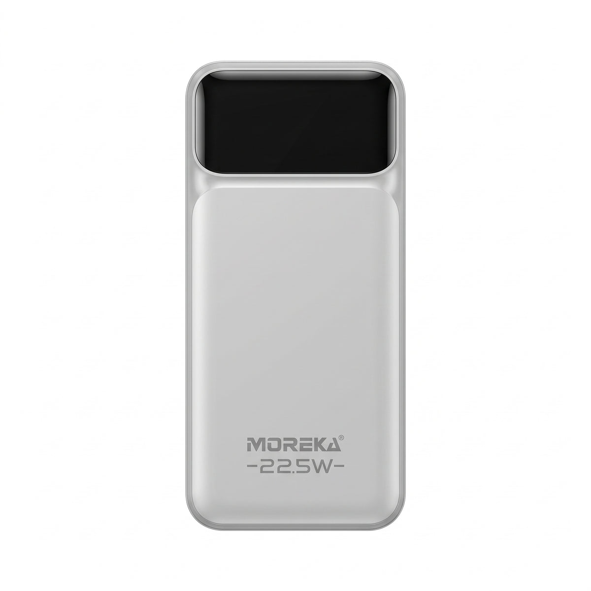Batería Externa Moreka K117 10000mAh con 22.5W, Cables Integrados y Pantalla Digital