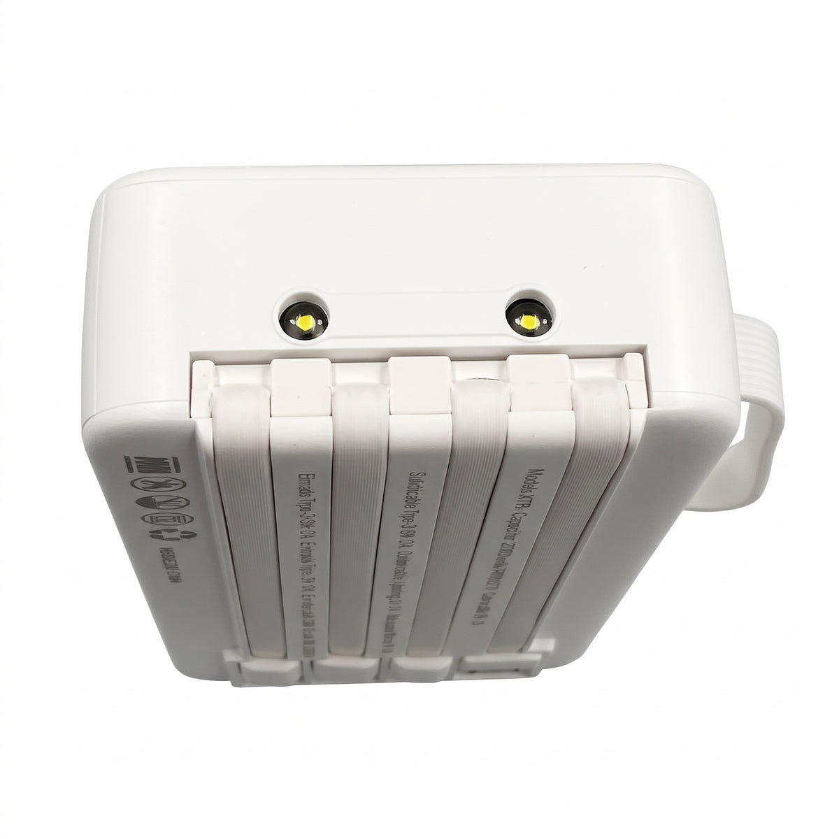 Batería Externa Moreka K119 20000mAh con Cables Integrados y Carga Inteligente