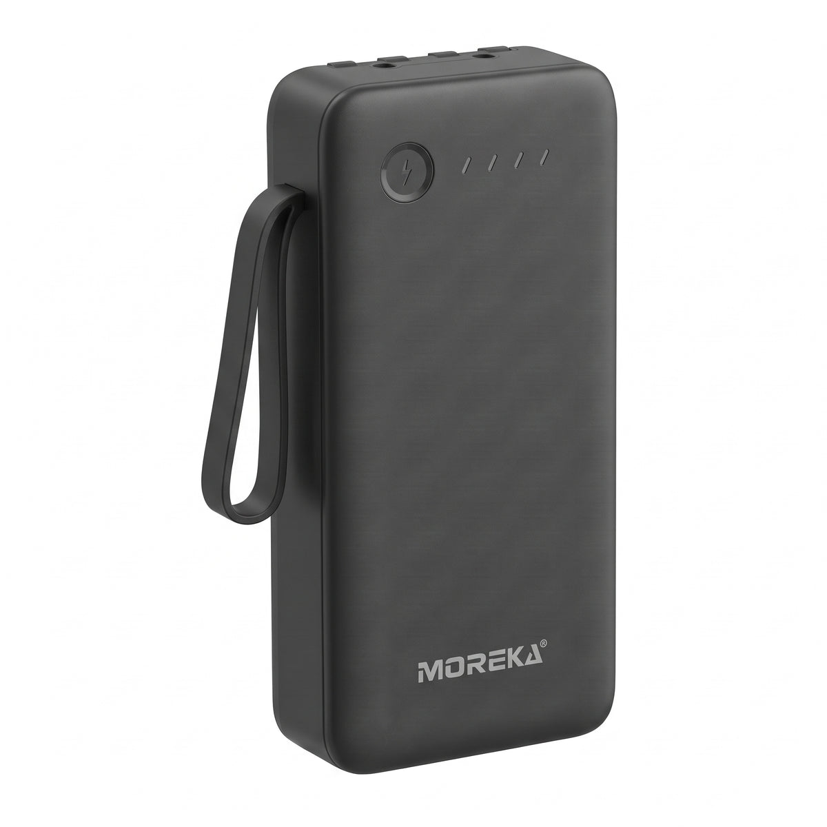 Batería Externa Moreka K119 20000mAh con Cables Integrados y Carga Inteligente