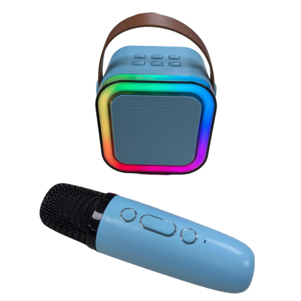 Máquina de karaoke para niños portátil Bluetooth con 1 micrófono K12