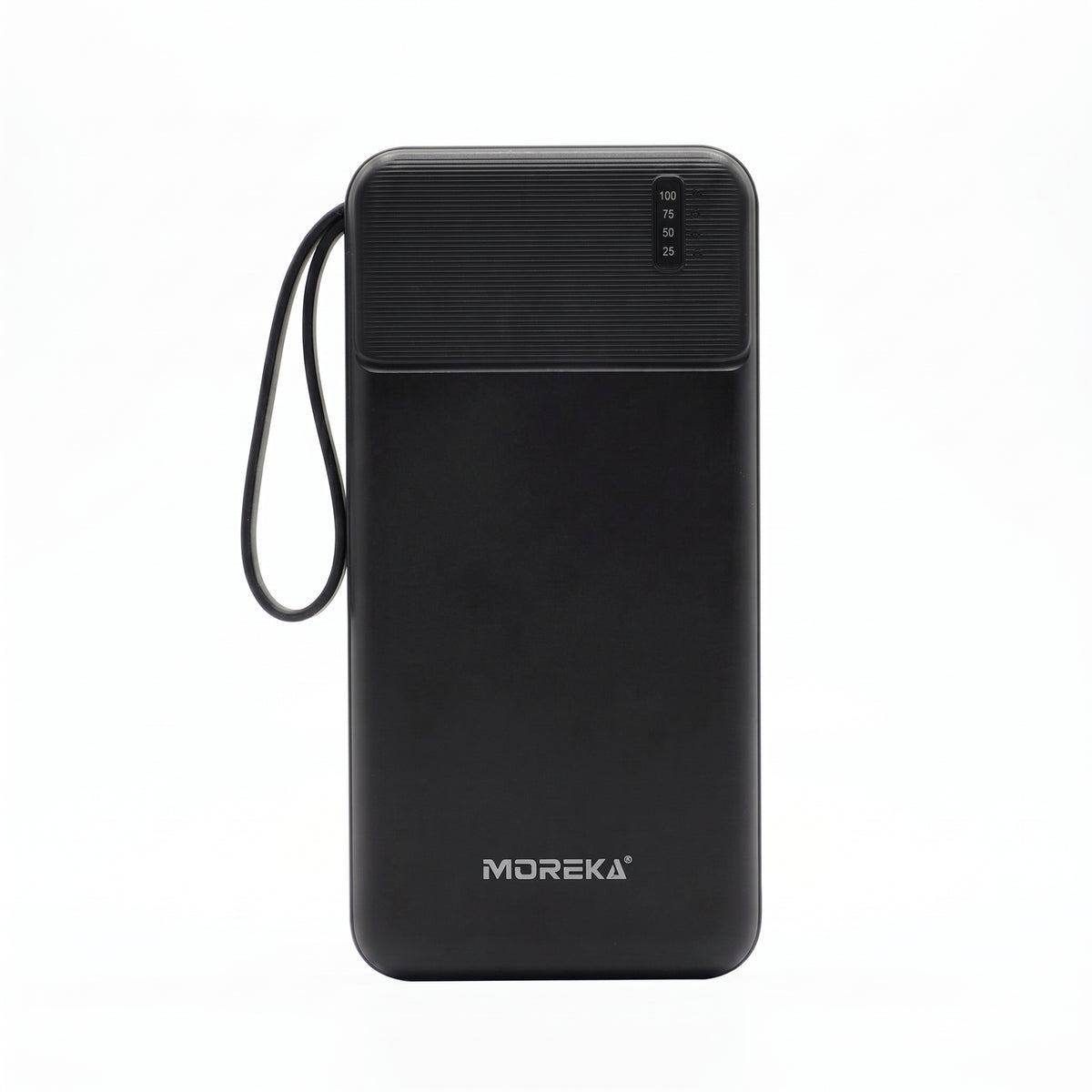 Batería Externa Moreka K120 10000mAh con Cables Integrados y Carga Inteligente 2A