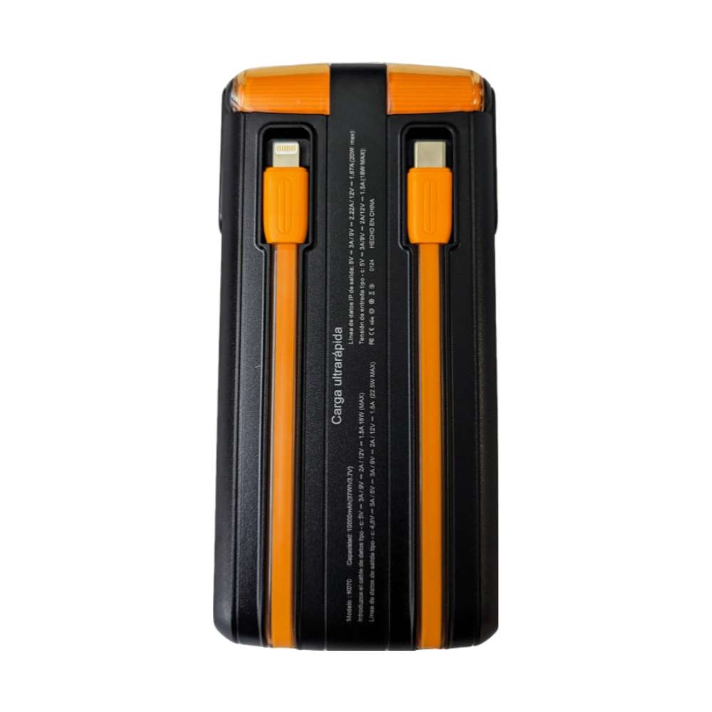 Power Bank Moreka K070 10000 mAh 22.5W Tipo C IP V8
