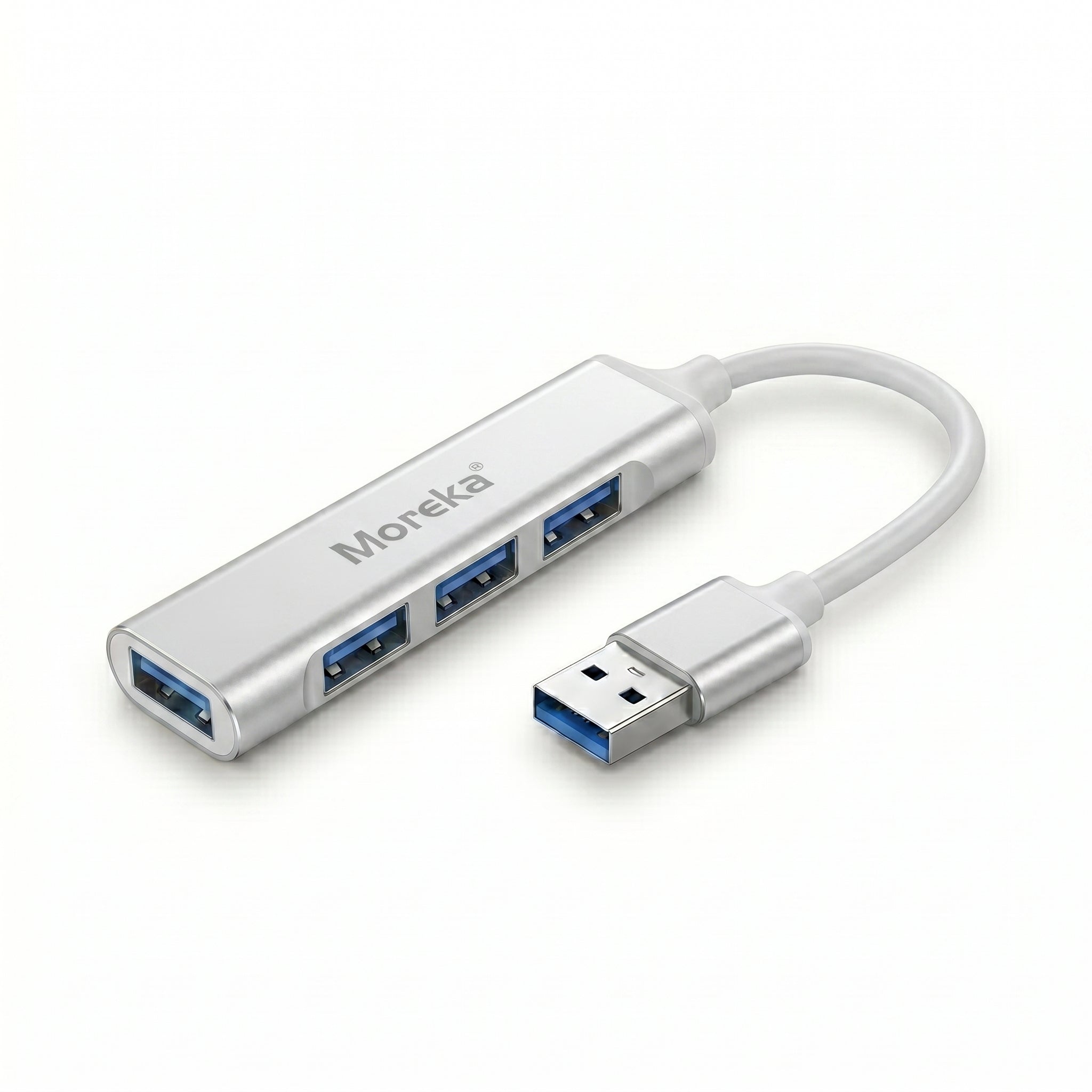 Hub USB 3.0 Moreka KZ02 4 en 1 Alta Velocidad Plug & Play