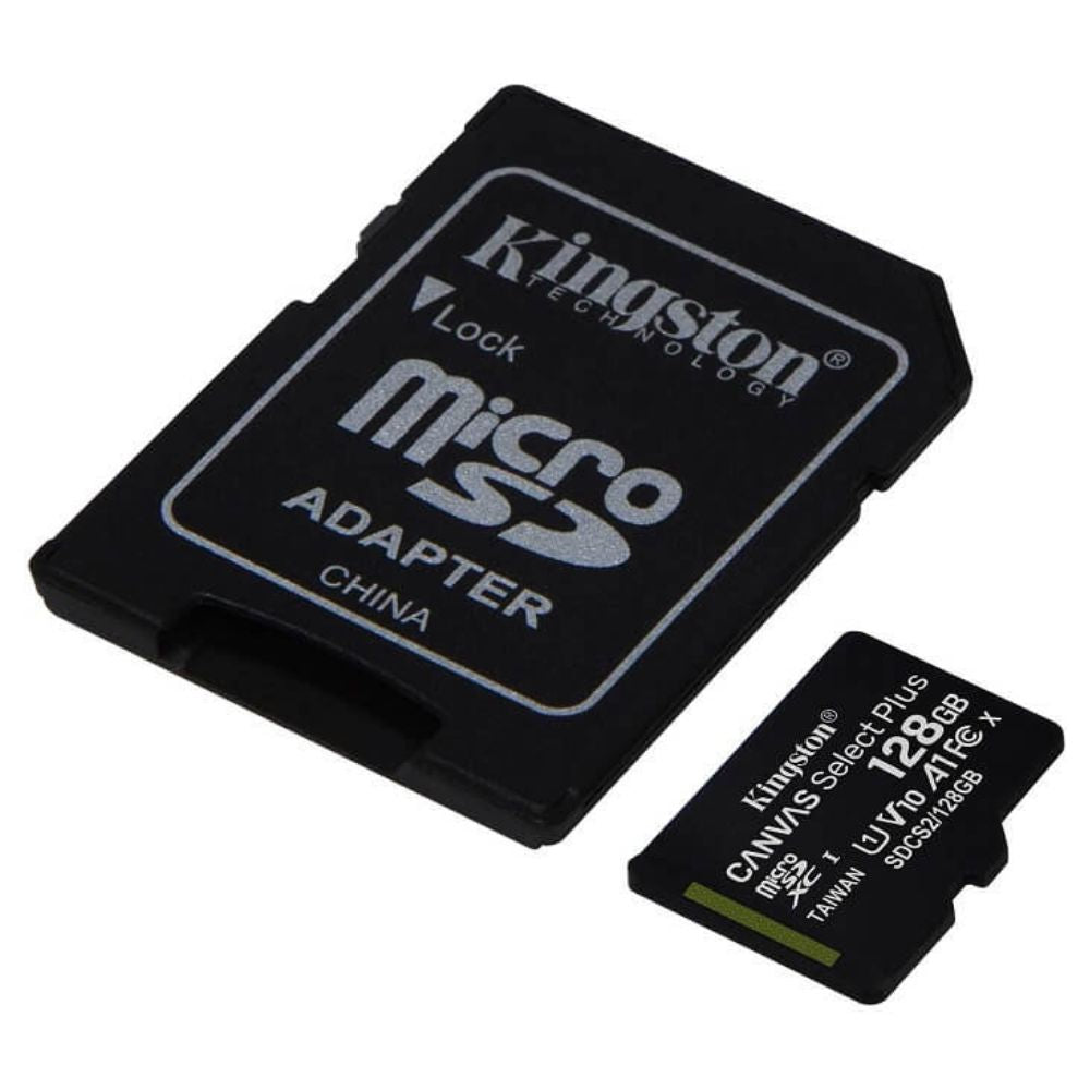 Memoria MicroSD Kingston 128GB Canvas Select Plus Incluye Adaptador SD
