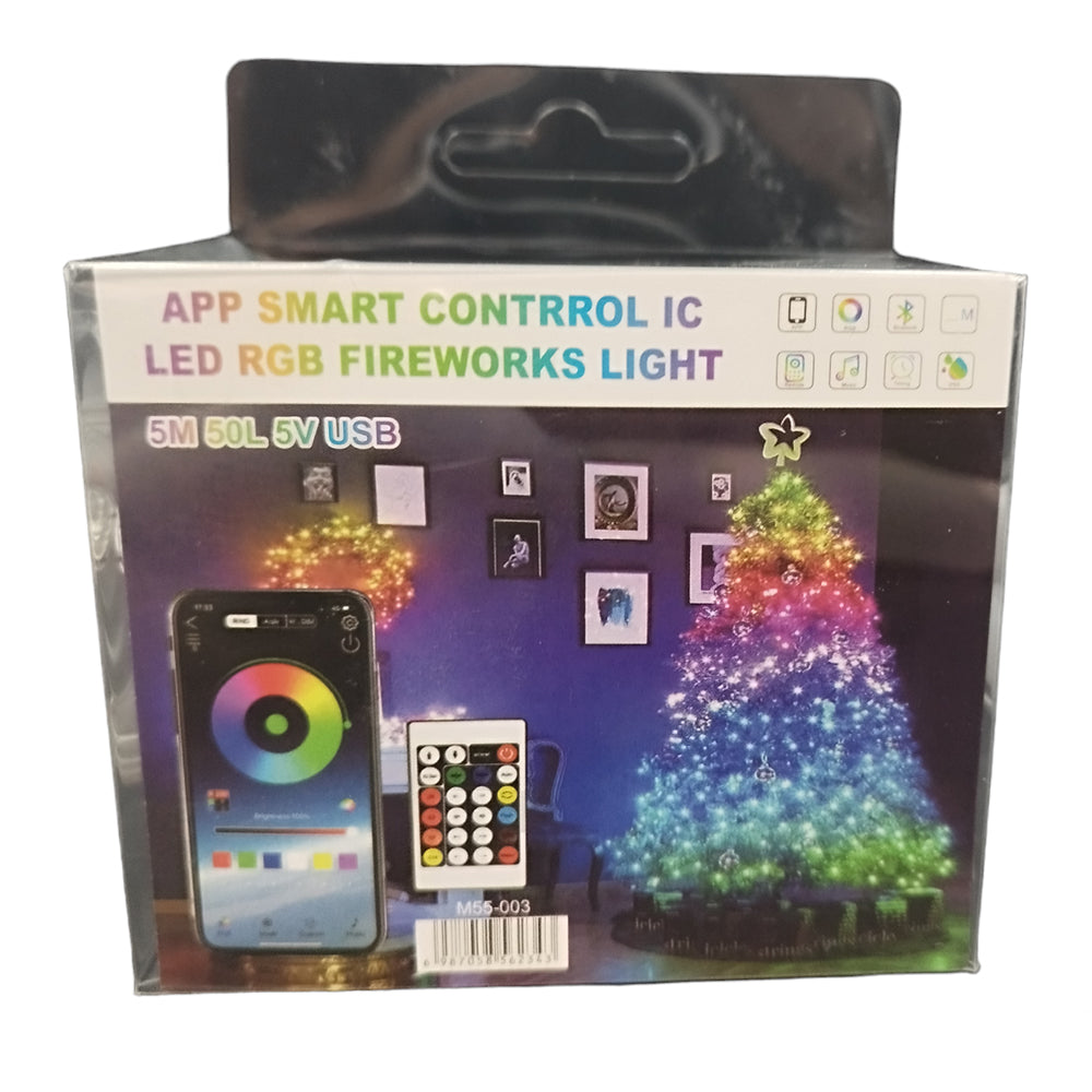 Luces inteligentes Led multicolor Bluetooth impermeables Navidad
